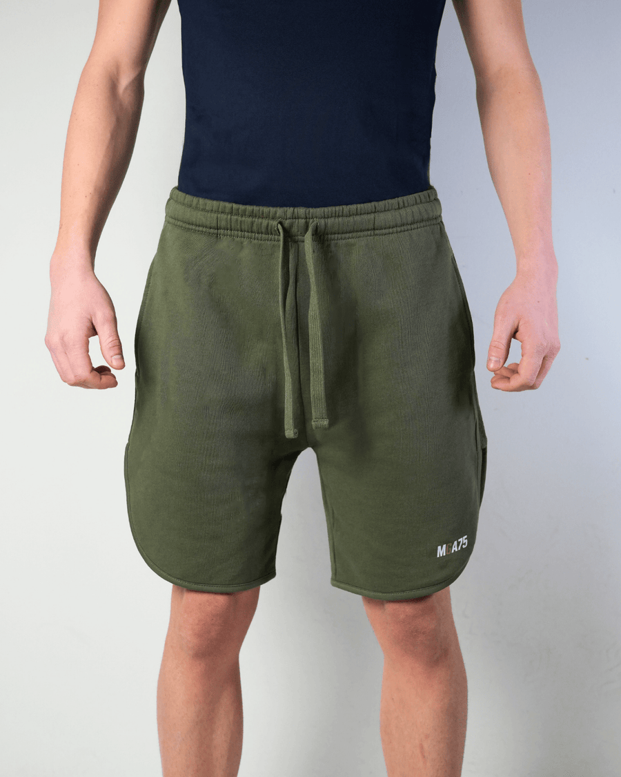 Pantaloncini in cotone verde