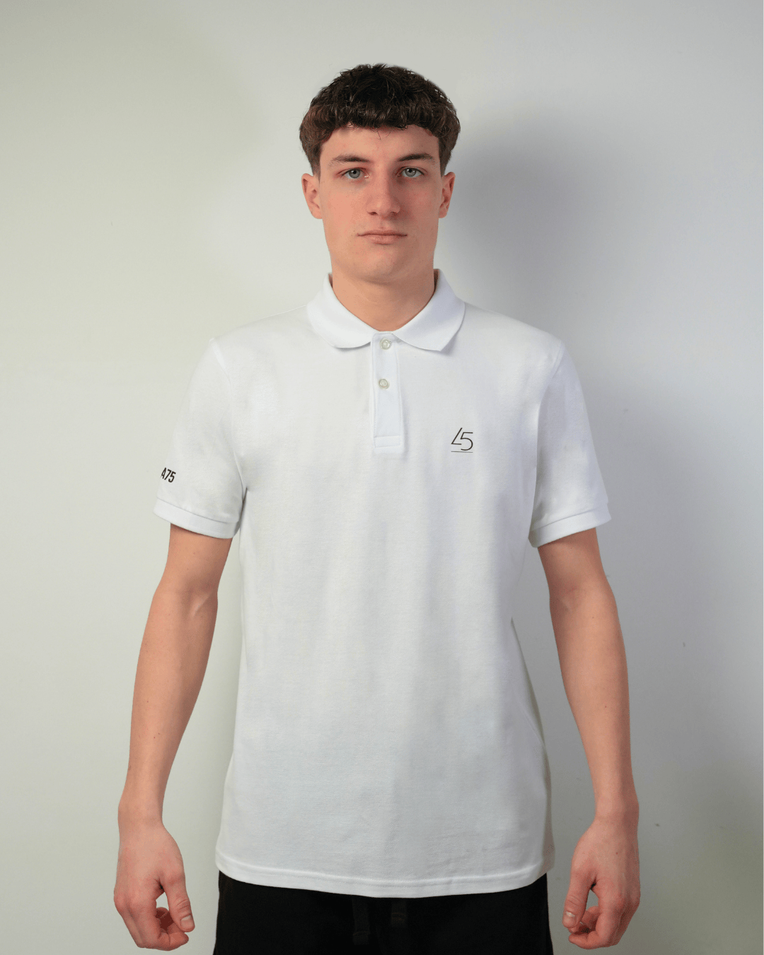 Polo in cotone bianco
