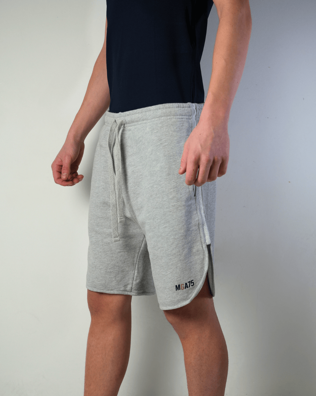 Pantaloncini in cotone grigio