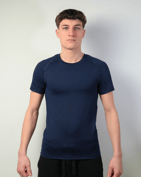 Maglia attillata blu