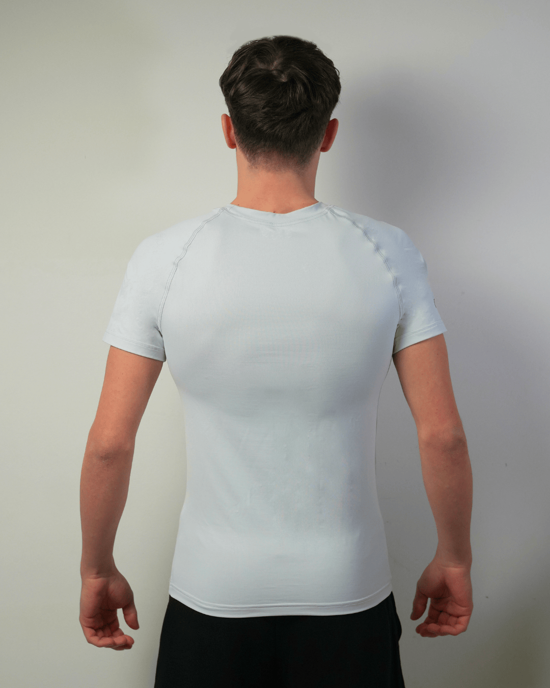Maglia attillata bianco perla