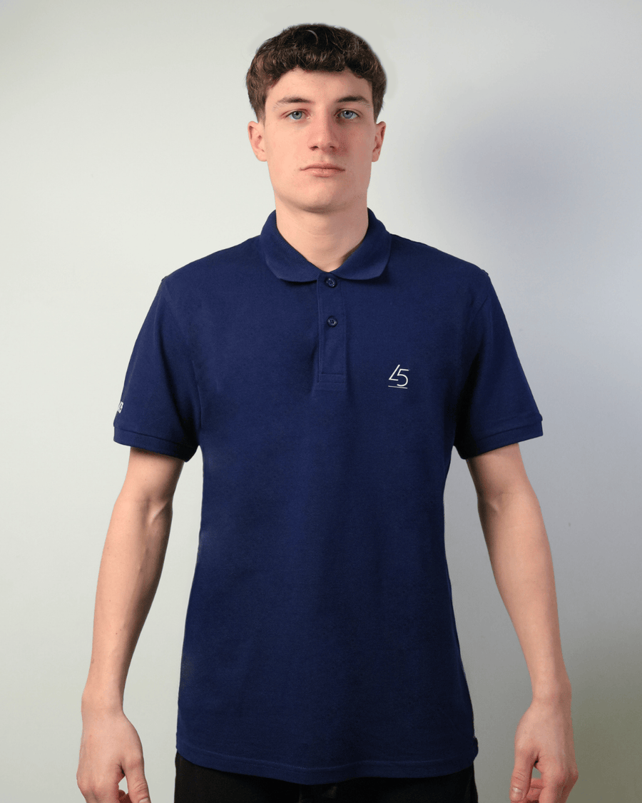 Polo in cotone blu marino