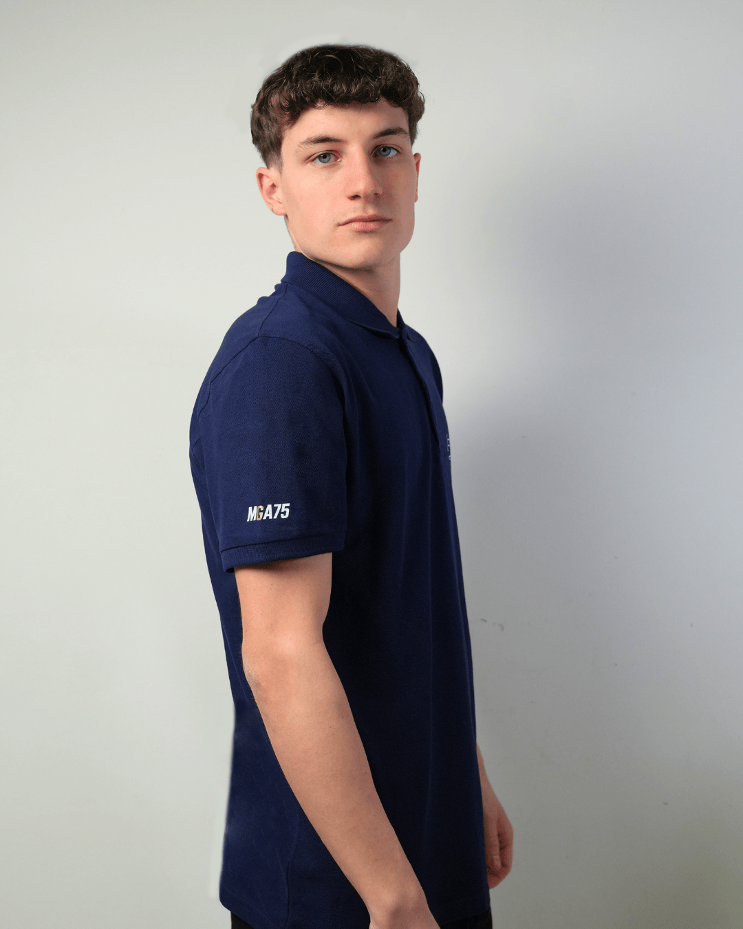 Polo in cotone blu marino