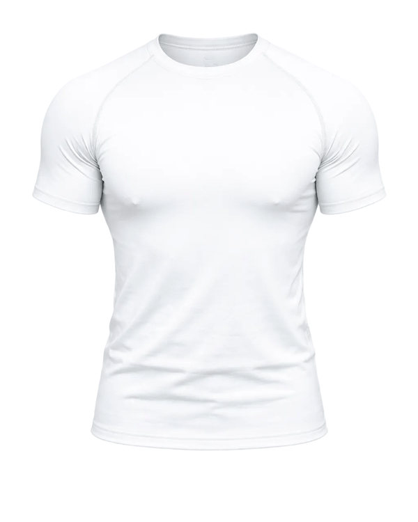 Maglia attillata bianco perla