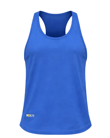 canotta in cotone azzurro chiaro