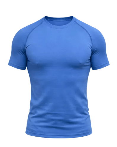 Maglia attillata azzurro chiaro